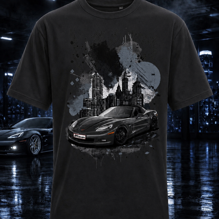 C6 Midnight T-Shirt front - BF Lifestyle
