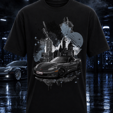 C6 Midnight T-Shirt front - BF Lifestyle