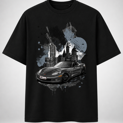 C6 Midnight T-Shirt front - BF Lifestyle