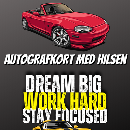 Autografkort m. hilsen
